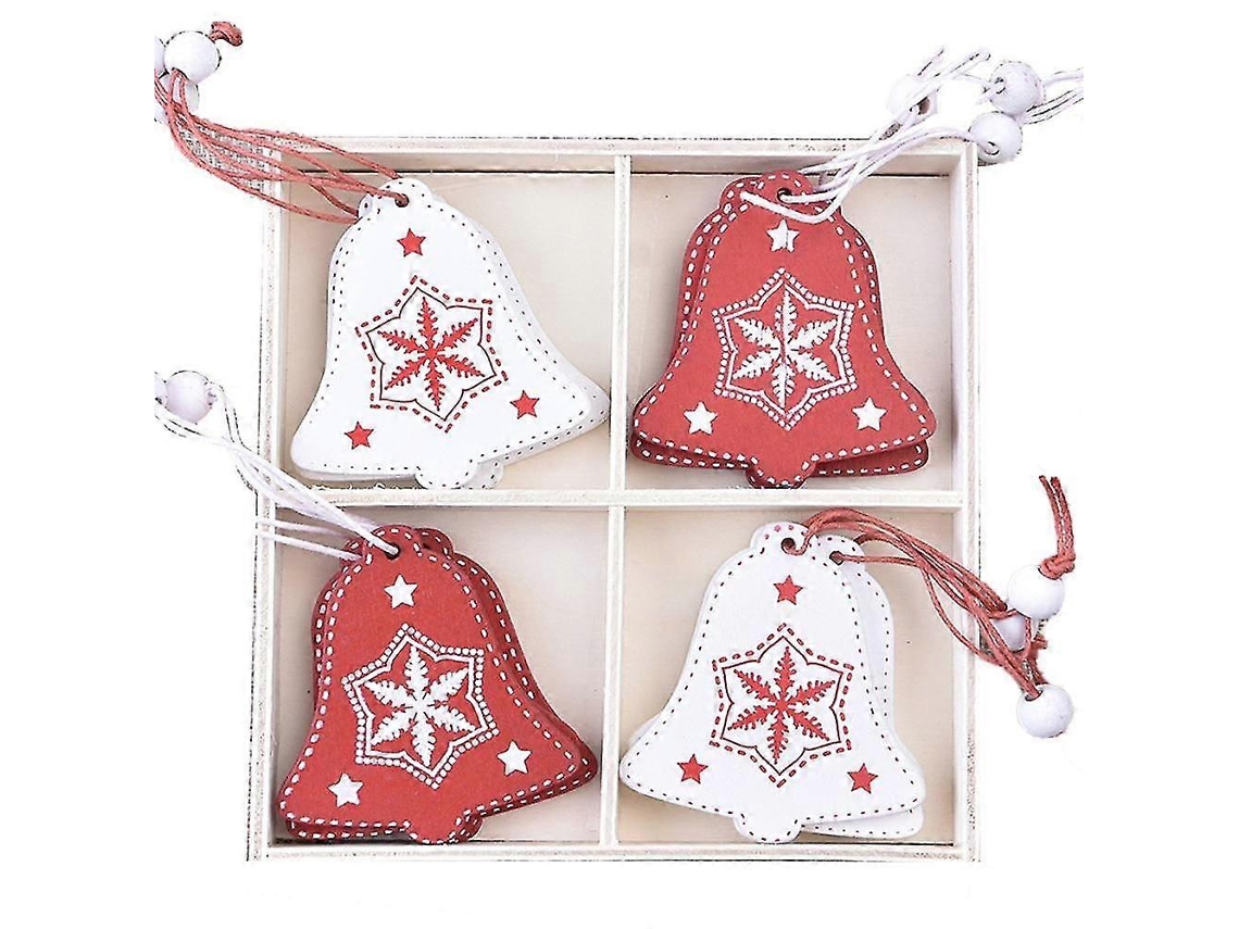 Conjunto De Enfeites Natalinos Rsticos De Madeira Para Casa De Campo, Enfeites De Madeira Para Pendurar No Natal. Hengjian