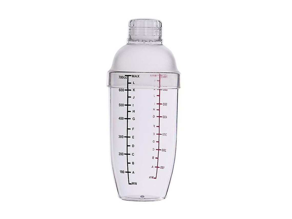 Copa Mezcladora De Coquetéis Transparente Com Escala Dupla Em Gramas, Anti-vazamento, Resistente Ao Frio E Calor, 350/500/700/1000ml 700ml