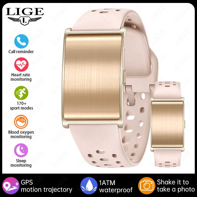 Smartwatch MDUG de Nível Militar, Tela de 1,81 Polegadas, Resistente a 6 Atm (dourado)