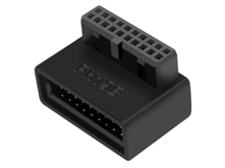 Conector Interno Usb 3.0 Ph19b, Conector Usb 3.0 De 19/20 Pinos, Adaptador Conversor De 90 Graus Para Placa Mãe De Computador. Aquaforge