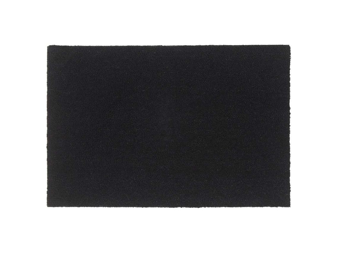 Vidaxl Tapete De Porta 60x90 Cm Fibra De Coco Tufada Preto