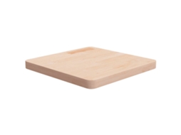 Vidaxl Tampo De Mesa Quadrado 50x50x4 Cm Carvalho Maciço Não Tratado