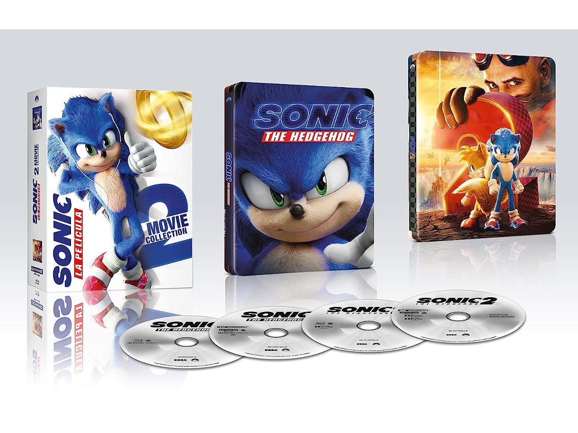 Sonic the Hedgehog 2 (Steelbook) (4K Ultra HD) / Sonic 2 La película  (2Blu-ray) - Blu-ray - Compra filmes e DVD na