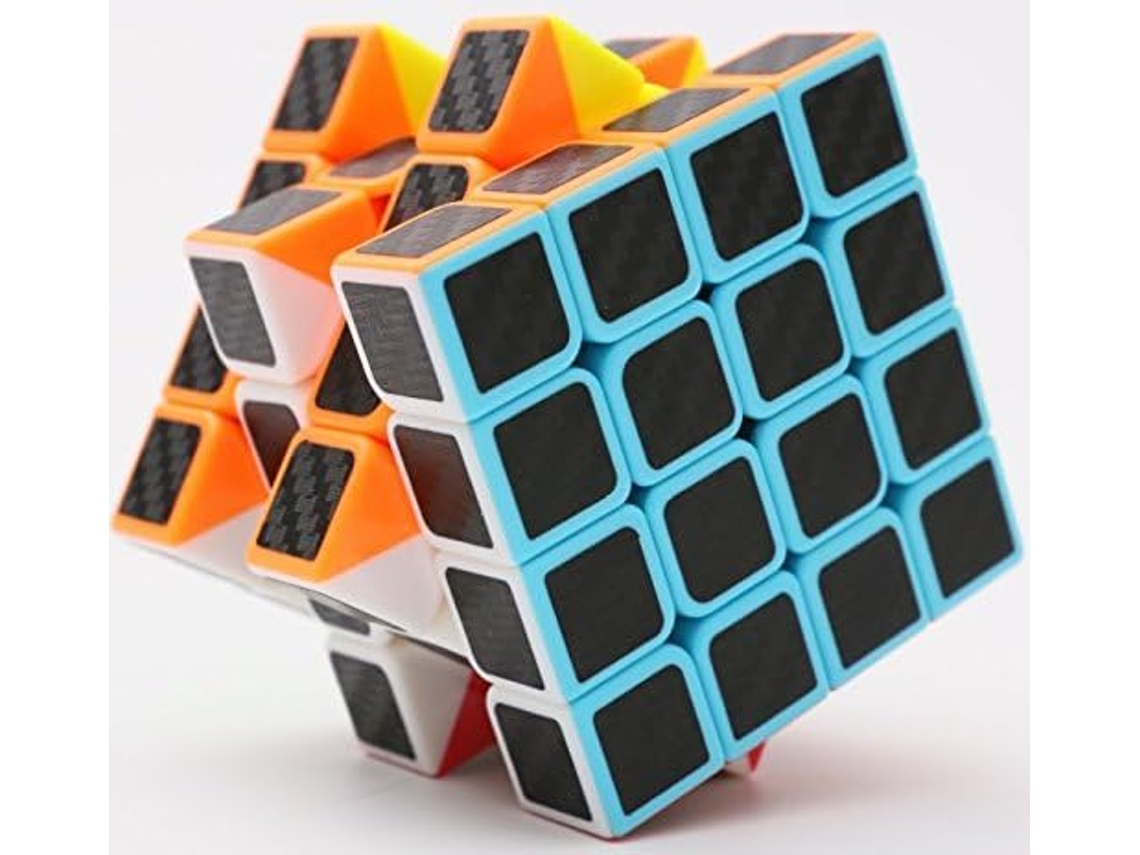 Speedcube 4x4x4, Com Adesivo De Carbono Smooth Magic, Um