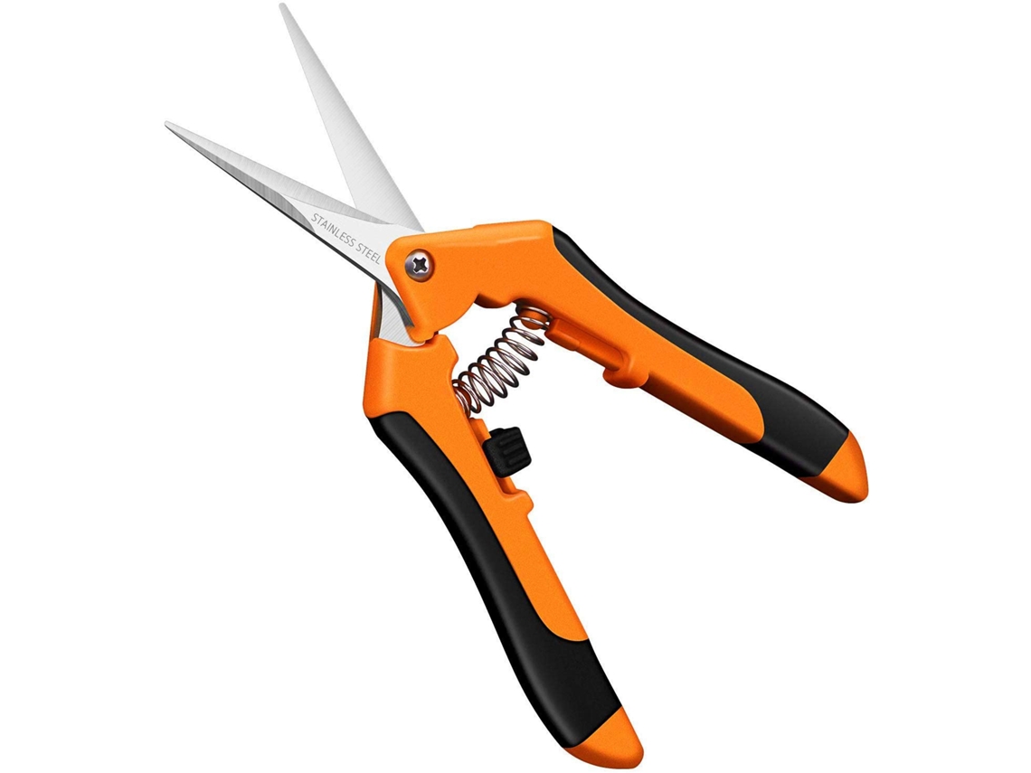 Tesoura De Poda Manual De 6,5 Polegadas – Com Lâmina Reta De Aço Inoxidável – Laranja, Uma Ferramenta Prática Para Jardinagem Diária.