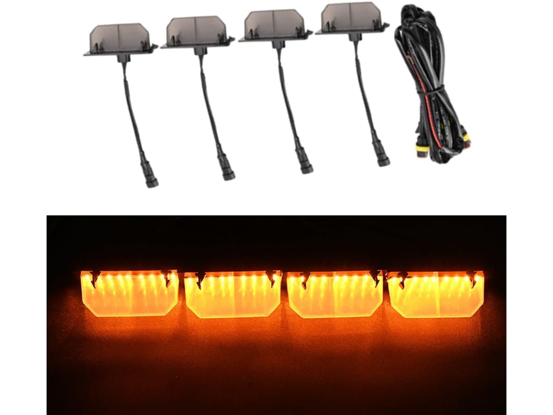 Conjunto Riloer De 5 Piscas Estroboscópicos Para Carros, Luzes De Advertência Led Compatíveis Com Ford F150 Xl Xlt