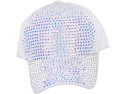 Boné De Beisebol De Algodão Com Strass Para Proteção Solar, Portátil E Estiloso.