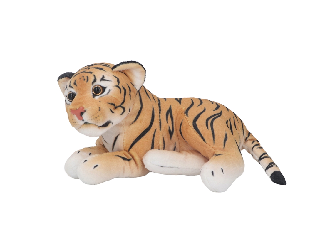 Mali boneca de Pelúcia de Animal Selvagem Simulada Fofa Macia para Sala e Quarto Tigre