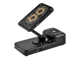 Carregador Sem Fio F21 de 15 W com Alto falante Bluetooth e Suporte Respirável para Celular. GOKOCO