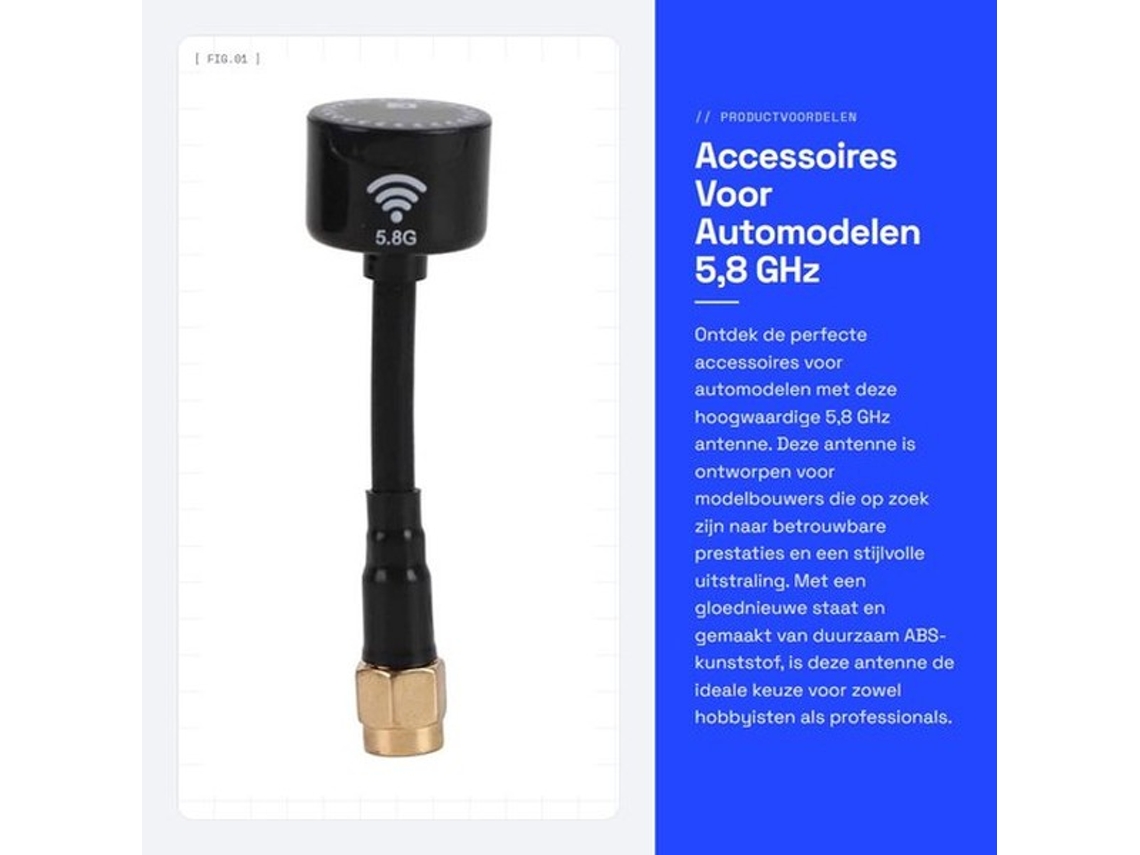 Acessórios 5,8 Ghz Antena - Antena Direcional - Drone Fpv - Abs - 3dbi Potência - Novo