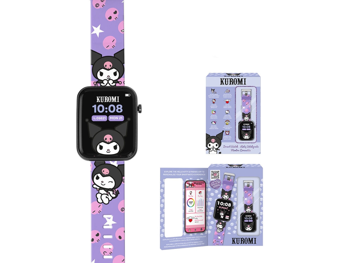 Relógio inteligente Hello Kitty Kuromi