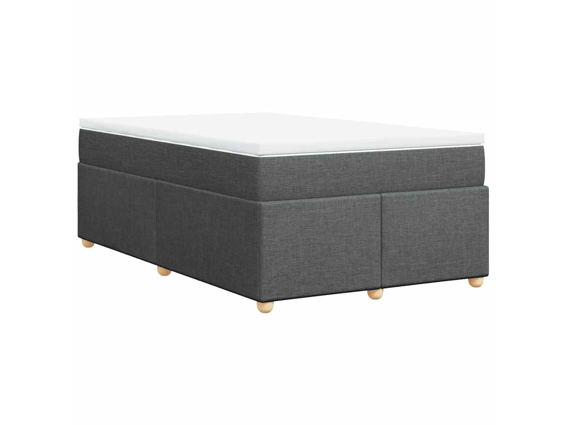 Box Spring Bed, Box Spring Beds Vidaxl Cinzeto Tecido (120 X 190 Cm)
