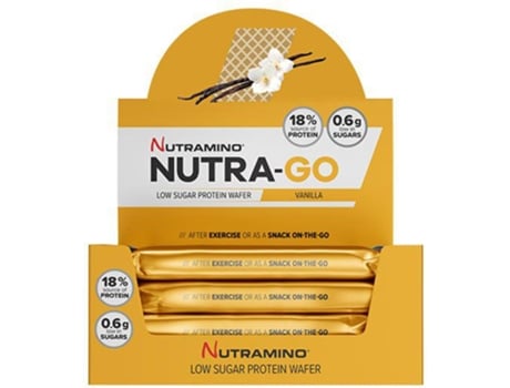 Suplemento Alimentar NUTRAMINO Nutramino Bolachas Proteicas Nutrago Baunilha 12 X 39 G 585 Gr