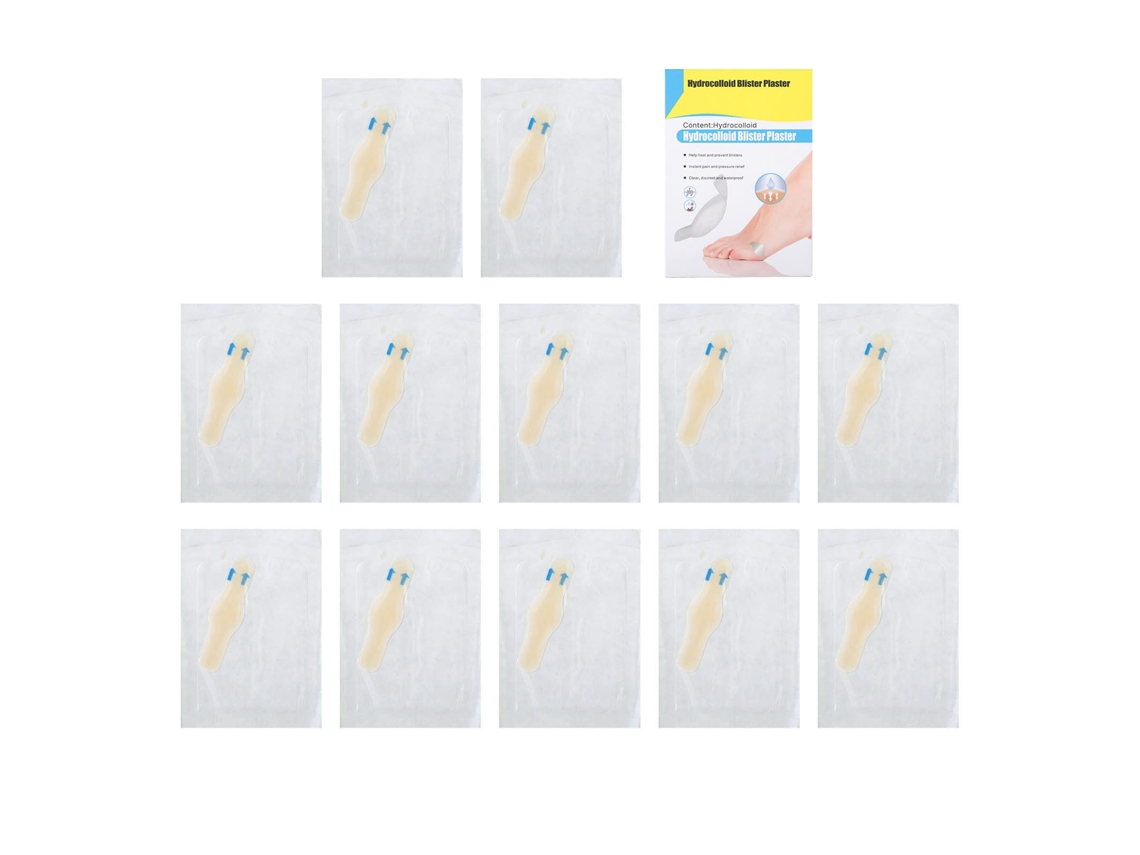 12pcs Adesivo De Calcanhar Em Gel Para Alivio De Bolhas E Proteção Do Pé