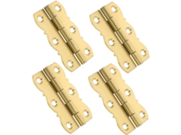 Conjunto De 4 Dobradiças Pequenas Cobre Para Portas Armário.