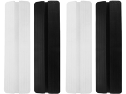 Kichvoe Conjunto De 4 Peças Ferragens Para Portão Com Proteção Contra Chutes E Placas Guia, Em Plástico, Para Escadas