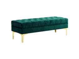 Banco para Cama Acolchoado com Veludo BTFORUS (118x45x42cm)