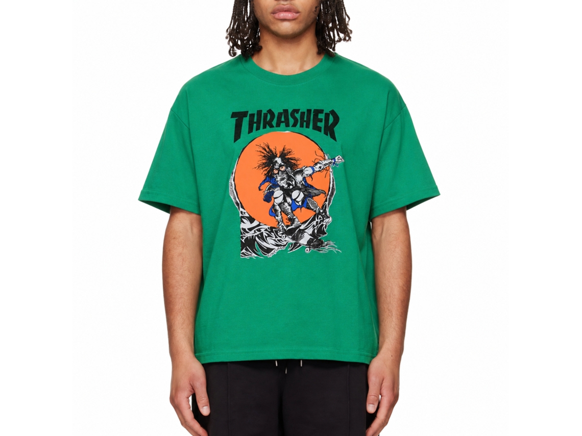 Thrasher Sk8 Outlaw Pushead T-shirt Unisex Adults Size:l