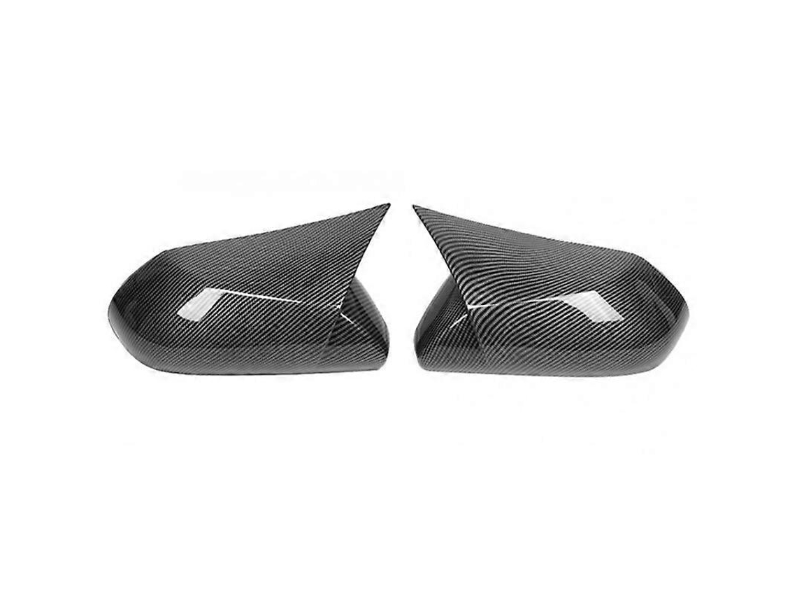 Capa Retrovisor Lateral Traseiro Camry 18-20 Fibra Carbono Preto Brilhante