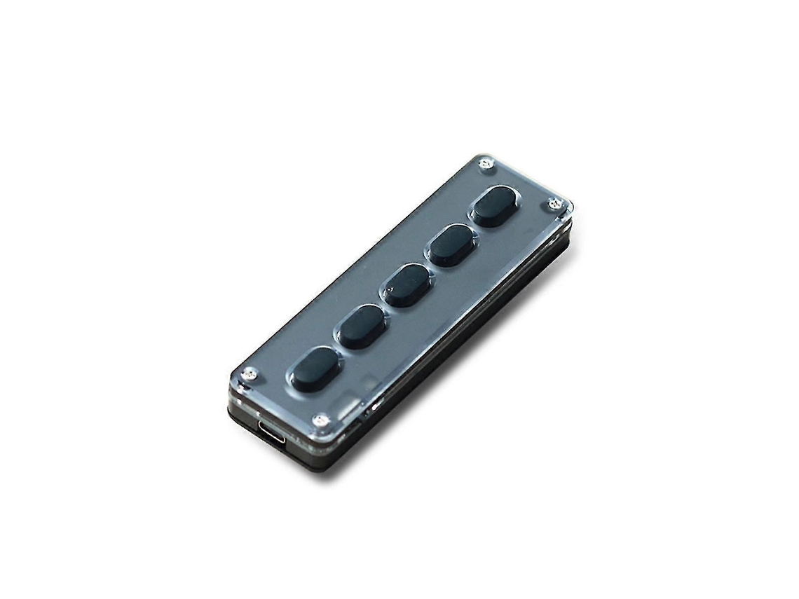 Teclado Personalizável Com 5 Teclas, Macro, Teclado Bluetooth Programável, Copiar E Colar, Botão Rgb, Jogo Mecânico Aquaforge