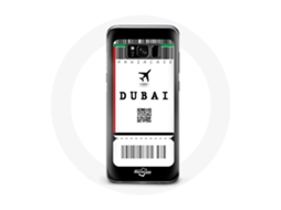Capa para Samsung Galaxy S8 bilhete de avião Dubai