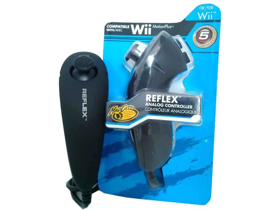 Comando Nunchuck Reflex MADCATZ Preto p/ Wii