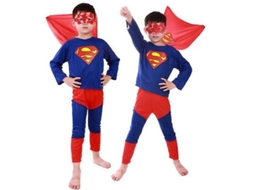 Traje De Cosplay Para Crianças Meninos Spiderman Batman Superman Halloween Festa Carnaval Fantasia Superman