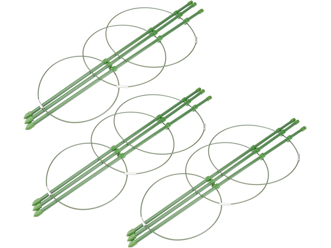 Inoomp Suportes de Ferro para Plantas, 3 Peças, 45cm, para Plantas Trepadeiras no Jardim, com Suporte Vertical e CHABERLU