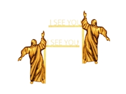 2 Peças Sinal Cantoneira Porta Jesus Eu Te Vejo