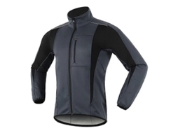 Chaqueta De Ciclismo Quente Para Homem Impermeável E Resistente A Ventos De Inverno Com Mangas Longas Cinza L