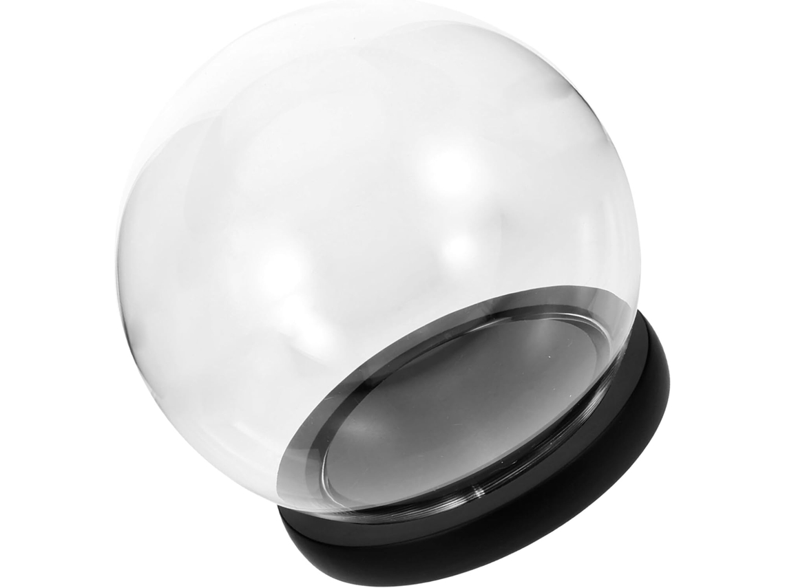 Cúpula Esférica De Vidro Em Transparente Preta
