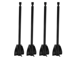 4 Palas Mezcladoras De Resina Reutilizables Con 5 Cuchillas Adjunto De Taladro Para Pintura Epoxi Mixer