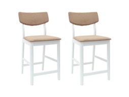 Vidaxl Cadeiras De Jantar 2 Pcs Branco 48 X 49 X 95 Cm
