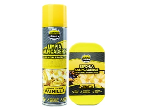 Kit Spray E Esponja P/plásticos Interior Baunilha Abc Car Cleaners
