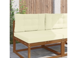 Vidaxl Almofada Para Sofá Externo Poliéster Creme 80 X 80 Cm