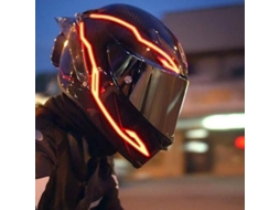 Faixa De Luz Led Para Capacete De Moto 4 Em 1 Com Sinal De Luz Fria Para Pilotagem Noturna