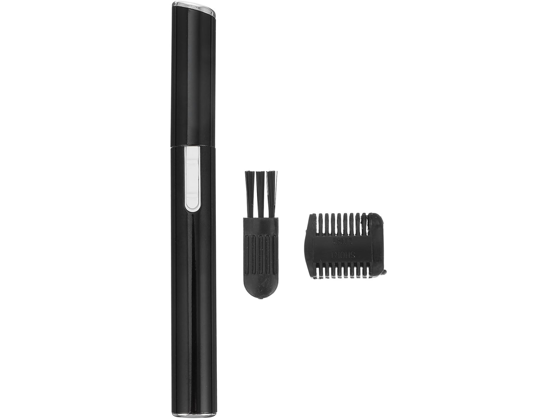 Aparelho elétrico para remoção e modelagem de barba, escova e pente para barbas.