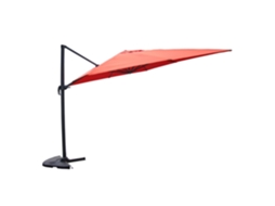 Palatino Guarda-sol  Terracotta Deslocado Quadrado 3 X 3 M Giratório A 360