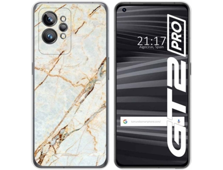 Capa para Realme GT 2 Pro 5G TUMUNDOSMARTPHONE Desenhos Mármore 13 Multicor