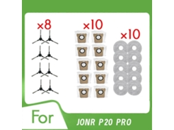 Escova Lateral P20, 28 Unidades Para Jonr P20 Pro Self Emptying Aspirador Robot Rag Cleaner Peças