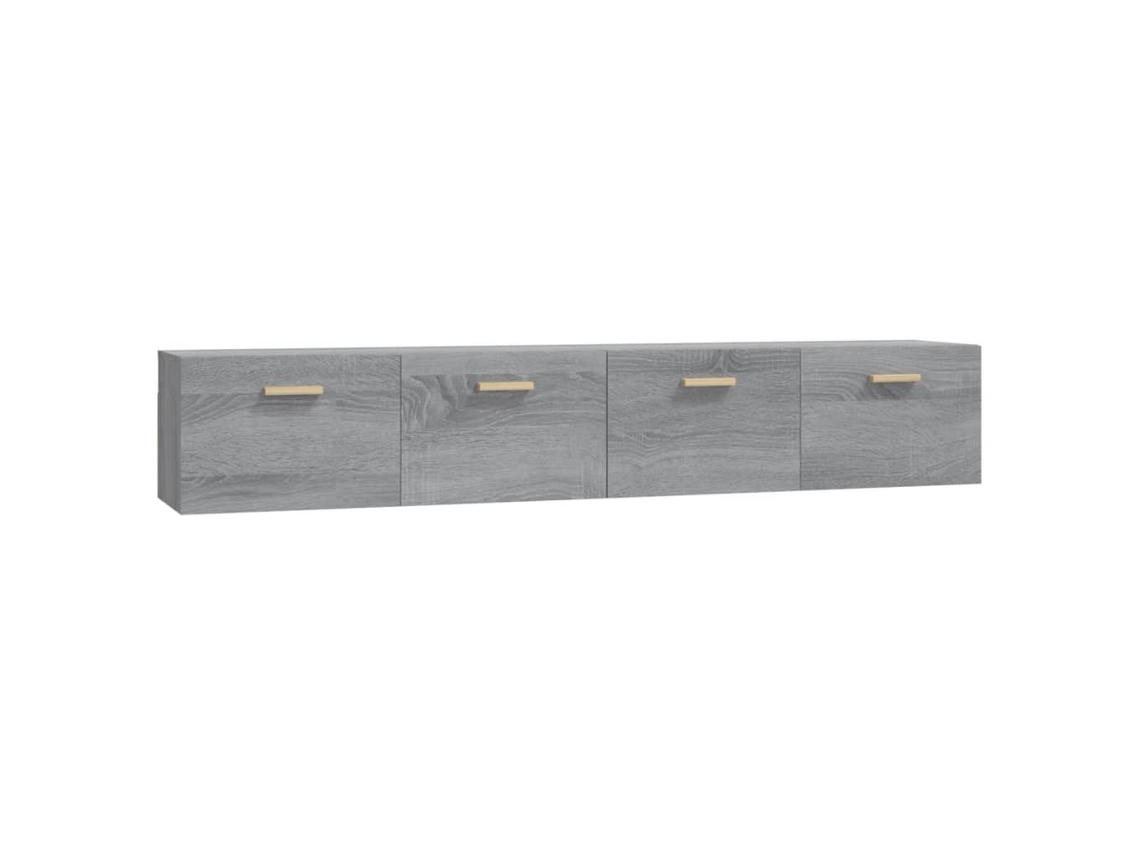 Conjunto de 2 armários de parede inspirados no Cinza Sonoma MAISON EXCLUSIVE (100x36,5x35 cm)