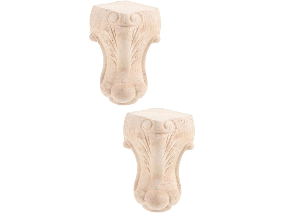 Popetpop 2 Peças Extensor De Pé Madeira Para Móveis, Cadeiras E Mesas