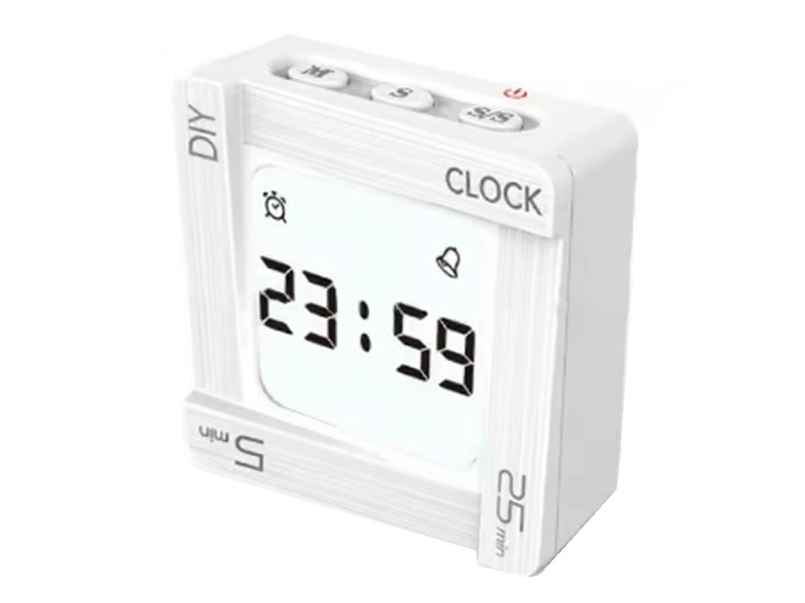 Diy Time Management Pomodoro Timer Square Alarm Clock Flip Countdown Alarm Clock Reminder For Studenwhite
