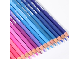 Kit de Lápis de Cor Solúvel 72 Cores Profissionais com Apontador para Arte, Desenho, Estudantes e Presentes