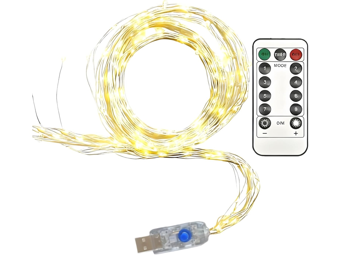 Iluminação Ambiente Nataline String Com Controle Remoto