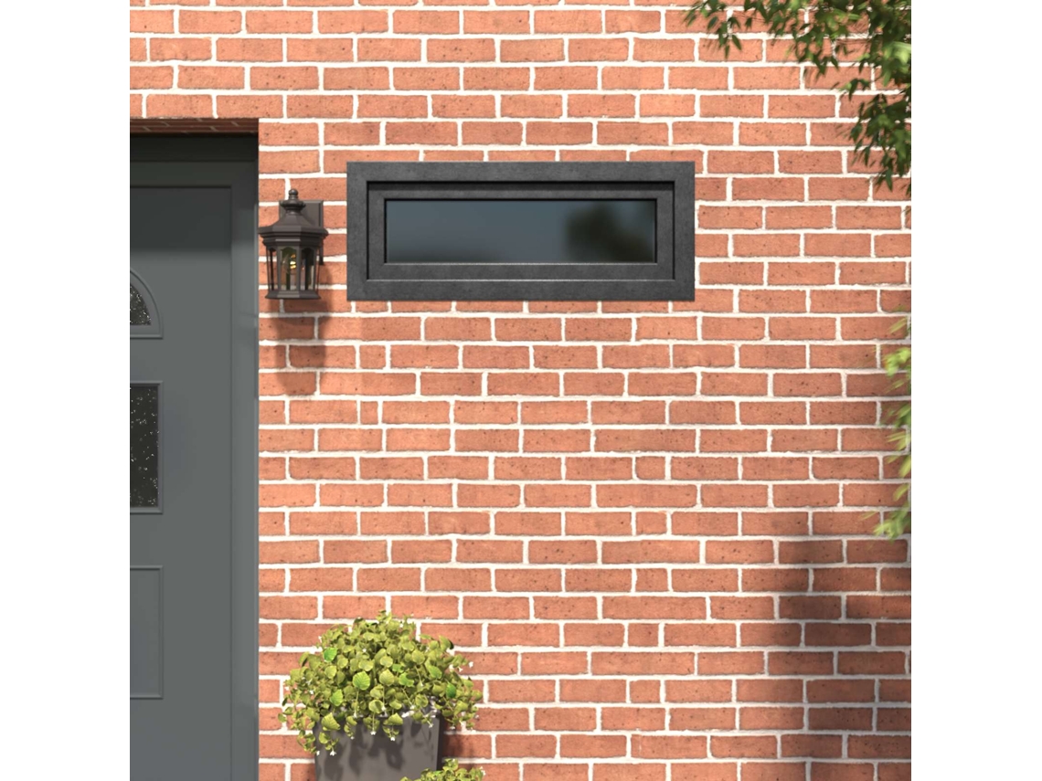 Vidaxl Janela De Porão Risor 110 X 40 Cm Pvc E Vidro