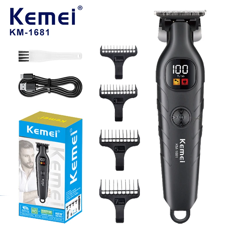 (preta) Tesoura Elétrica Profissional, Máquina De Cortar Cabelo Elétrica Recarregável, Tesoura De Corte Salmão Com Tela Lcd Digital