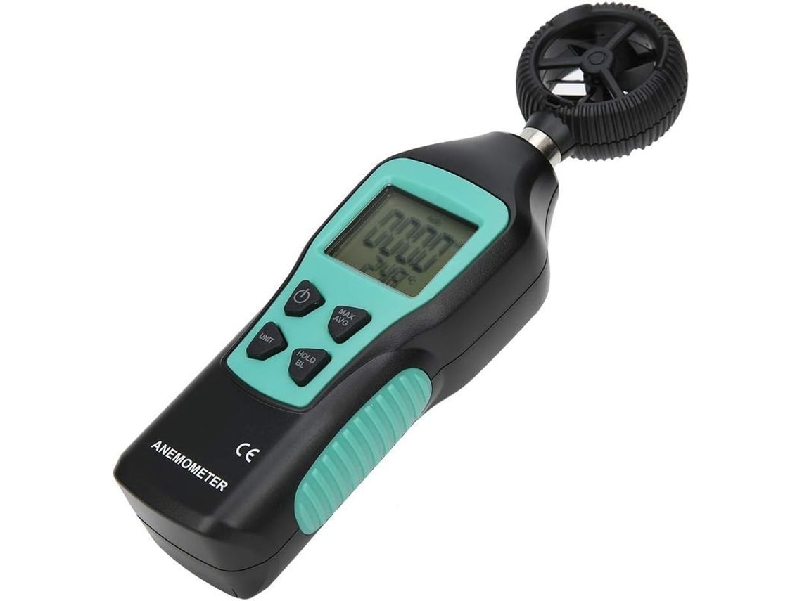 Anemômetro Digital Portátil 0.8~30.0m/s Termômetro Para Indústria Aeronáutica, Navegação E Ventilação