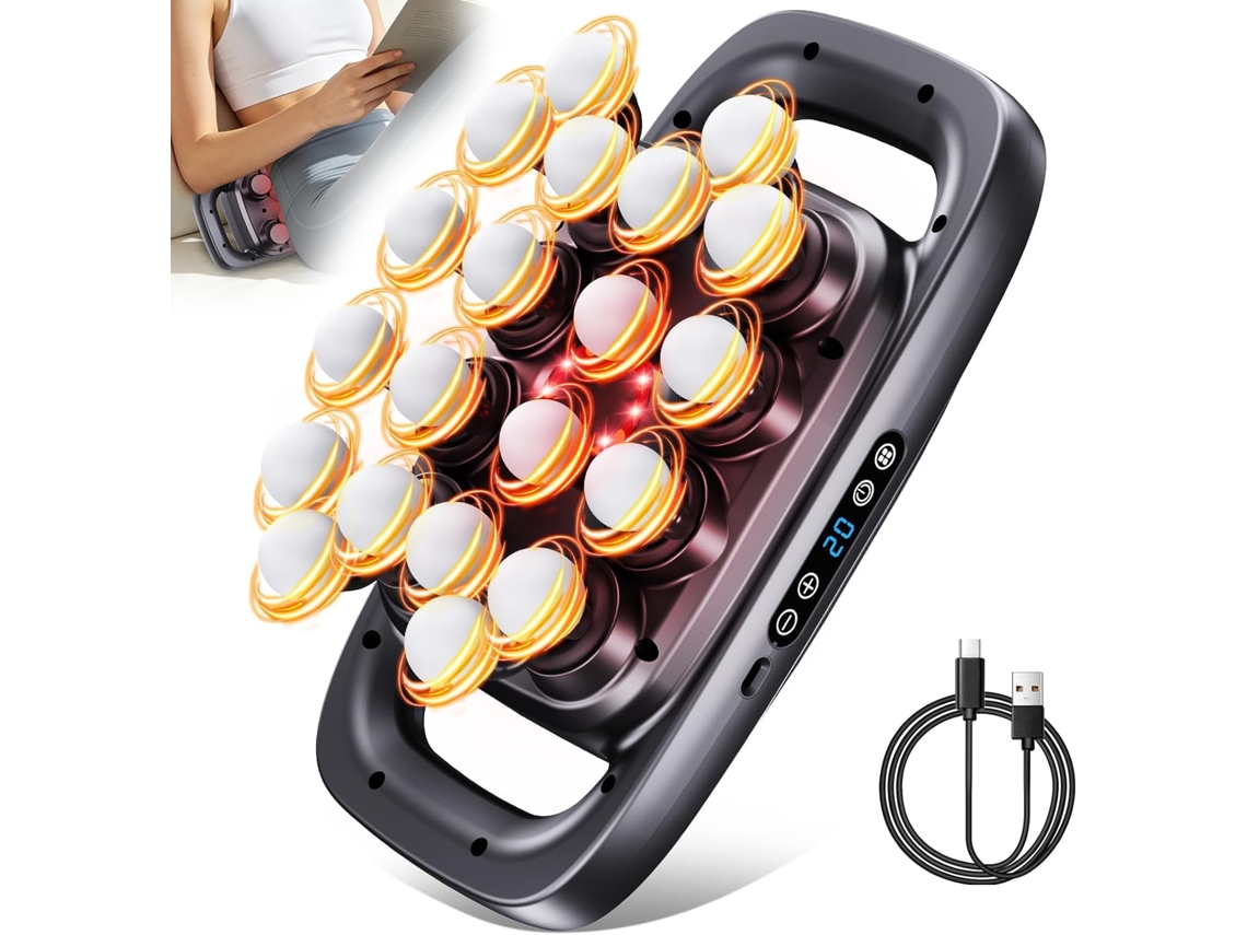 Pistola de massagem com 20 cabeças | 3 modos
