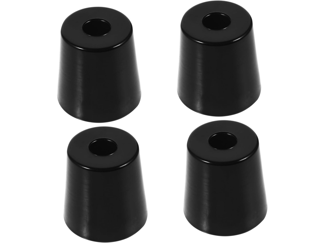 Batente Cônico Para Porta De Rampa De Reboque Em Pvc Preto, 4 Peças